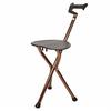 Taburete de Muleta para Ancianos Bastón de Trekking Multifuncional Banco Plegable Bastón Inteligente de Tres Patas con Luz Taburete de Cuatro Patas para Ancianos