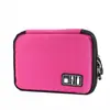 Bolsa de almacenamiento para cable de datos de viaje, bolsa para disco duro, bolsa organizadora de auriculares, bolsa digital a prueba de golpes, bolsa para power bank, algodón impermeable
