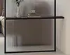 Pantalla de hierro forjado de lujo ligero, mampara de acero inoxidable y vidrio, recibidor, sala de estar, tocador minimalista moderno de celebridad de internet no