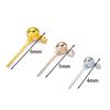 Pasador de oreja de aleación de color transfronterizo de 4/5/6 mm con bola para pendientes colgantes, accesorios de joyería DIY, pendientes de bola de cabeza grande
