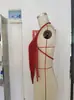 Top de Tirantes Sexy con Cuentas Rojas Pesadas Transfronterizo Europeo y Americano para Mujer