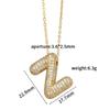Amazon Explosiones Transfronterizas Europeo y Americano Retro Inglés Globo Letra Collar Colgante Accesorios Joyería DIY Hecha a Mano 14K