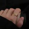 Joyería Europea y Americana Transfronteriza Nueva de Acero Inoxidable Anillo de Dragón Chino Auspicioso Dragón y Fénix para Mujer con Patrón de Fénix Anillos de Acero de Titanio para Pareja