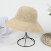 Chapéu de Pescador Pequeno com Aba Tendência Estilo Japonês para Mulheres, Chapéu de Palha Trançado Feito à Mão, Estilo Fresco, Chapéu com Aba Larga para Sombra e Proteção Solar