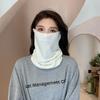Otoño e Invierno nueva bufanda de color puro cálida protección para el cuello para montar a prueba de frío máscara para las orejas monocromática sencilla moda versátil multiusos