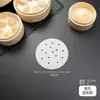 Papel para vaporera de grado alimenticio, tapete para vaporera antiadherente, resistente a altas temperaturas, papel redondo para bandeja de vaporera, tapete para vaporera de bollos al vapor