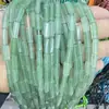 Accesorios para Joyería DIY Cuentas Espaciadoras Venta al por Mayor Trabajos con Cuentas Rectangular Piedra Imperial Ágata Roja Aventurina Tubo Redondo Cuentas Pulsera