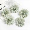 Flores Artificiais Novo Bambu Cabeça de Crisântemo Estilo Floresta Dália Flor Feita à Mão Material para Anel Broche Estilo Antigo Acessório de Cabelo Hanfu Adorno de Cabeça