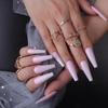 O1 Europeu e Americano Wear Armor Removível Comércio Exterior Unha Postiça Patch ins Ballet Unha Patch press on nails