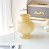 Fenton Vintage Exquisito Jarrón Pequeño Vidrio Hidropónico Decoración Clásica Crema Estilo Ins Adorno de Alta Estética Cristalería