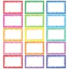 Venta al por mayor transfronteriza 15 colores Etiquetas de nombre Pegatinas arcoíris Pegatinas rectangulares de nombre Papelería escolar y de oficina Pegatinas