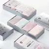 Caja de Plata de Grafeno de Cuatro Piezas 1.0 Ropa Interior de Cintura Media Antibacteriana Inferior Alta Elasticidad Sin Costuras Transpirable Bragas para Mujer