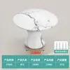 Moderno simples gaveta de cabeceira guarda-roupa armário móveis porta maçaneta redonda furo único liga de alumínio espacial pequena maçaneta