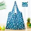 Bolsa de compras plegable de gran capacidad, bolso de mano portátil para supermercado, impresión de logotipo, bolsa de almacenamiento 190T, directo de fábrica