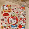 Lindos Dibujos Animados Juveniles Lunares Manzana Roja Kitty Pegatinas de Gel Impermeables DIY Pegatinas para Decoración de Teléfono y Diario