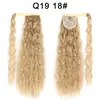 Xuchang Venta al por mayor Cinta Mágica Permanente de Maíz Cola de Caballo Peluca Cabello Largo Rizado para Mujeres Europeas y Americanas Extensiones de Cabello Rizado de Lana Cola de Caballo Trenza