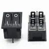 Interruptor Doble Combinado Kcd3 Kcd6 4/6 Pines Agujero de Montaje 31*25 28*22 Botón de Control Múltiple 16A250V