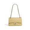 Bolsa Clássica Xiangjia Cf25.5 de Pele de Cabra Acolchoada com Corrente, Bolsa de Ombro Único Transversal de Alto Padrão, Versátil para o Dia a Dia sob o Braço