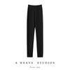 Leggings 100% Caxemira Pura Femininos Cintura Alta Slim Calças Peludas Outono e Inverno Novas Versáteis Cor Lisa Calças Modeladoras