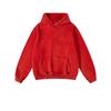 Vibe Americana de Rua Marca da Moda Moletom Lavado e Desgastado Forrado com Lã Moletom Solto Oversize Bonito para Homens