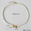 Collar de Perlas de Verano 2024 con un Toque Francés de Alta Gama, Lujo Ligero, Exquisito Colgante Cuadrado Pequeño en Forma de Corazón, Elementos Geométricos, Estilo Ol a la Moda