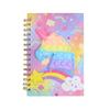 Fofo Desenho Animado Descompressão Silicone Bolha Bobina de Metal Ben Caderno de Estudante A5 Bobina de Descompressão Desenho Animado Ben