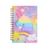 Caderno de Descompressão Desenho Animado A5 Roedor Pioneiro Arco-Íris Espiral Metálico Livro Estudante Silicone Bolha Manual Blocos de Notas
