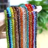DIY Cuentas sueltas de cristal accesorios para joyería material hecho a mano 1MM48 facetas planas cuentas de cristal vidrio pulsera venta al por mayor