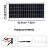 Panel Solar Flexible de 2W Transfronterizo Carga de Dispositivos Pequeños por USB Camping de Emergencia al Aire Libre Panel Fotovoltaico Monocristalino Portátil