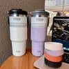 TYESO nueva taza de café doble pared aislada fría portátil taza de hielo gran capacidad acero inoxidable doble bebida taza para coche