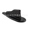 Accesorios de modificación de coche de venta caliente estilo EVO aleta de tiburón negra fibra de carbono aleta de tiburón alerón trasero tira decorativa