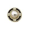 Botón de metal con hebilla cosida a mano con diamante incrustado en aceite de doble anillo para chaqueta cortavientos, suéter, camisa de cuero, botón estilo Chanel