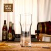 Taza de Cerveza Artesanal Vaso de Cristal Transparente Taza de Cerveza de Barril Vaso de Vino de Bar Copa para Vino Extranjero Copa para Enjuague Bucal Casera Vaso Soplado para Agua