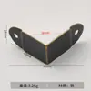 Acero laminado en frío espesado pulverizado con pintura negra ángulo de 90 grados soporte de placa de capa de código de ángulo código de ángulo negro soporte de ángulo en L de ángulo recto negro