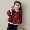 Chaqueta con Capucha y Lazo de Gato para Niñas de Comercio Exterior 2026 Otoño Nueva Moda Coreana Chaqueta Ropa para Niños Celebridad de Internet