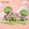 Quebra-Cabeças Estéreo 3D para Pais e Filhos, Educação Infantil, Escolar Educacional, Montagem e Encaixe de Blocos de Papel Feitos à Mão DIY