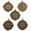 Diámetro Interior Redondo de 25 mm Base de Aleación de Piedra Preciosa para Reloj Accesorios Decorativos DIY para Collar Base de Colgante C49