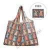 Bolsa de Compras Plegable para Supermercado Tela Floral Portátil Poliéster Bolsa de Almacenamiento Portátil Gran Capacidad Rectangular Engrosada Venta al por Mayor