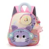 Mochilas nuevas y lindas para niños, perfectas para el kínder, edades 3-6, mochilas pequeñas para niños pequeños, mochilas de nailon de doble hombro