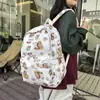 Transfronterizo 2024 nueva mochila diaria graffiti lindo dibujos animados animación estudiantes de primaria y secundaria bolsa de hombro de gran capacidad venta al por mayor