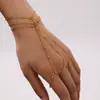 Azúcar Diseño Europeo y Americano Xiaomi Cadena de Cuentas Pulsera de Dedo Acero Titanio Chapado en Oro 18K Pulsera Cadena de Cuentas para Mujeres