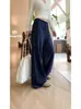 Pantalones anchos de pierna recta estilo coreano para mujer, con cintura de doble cordón, un corte más amplio y un diseño largo hasta el suelo que cubre las caderas y crea un efecto adelgazante.