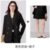 Outono e Inverno Elegante Terno de Botão Duplo Terno Feminino Roupa Formal Ol Roupa de Trabalho Entrevista de Emprego Preto Casual Roupa Profissional Roupas Femininas