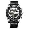 Productos genuinos Más vendidos Megir Reloj para Hombre Multifuncional Moda Todo-Fondo Reloj de Cuarzo 2096