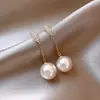 Pendientes de Perla de Plata S925 para Otoño e Invierno Lujo Ligero Gama Alta Moda Coreana Venta Caliente Accesorios para Pendientes Sentido de Diseño de Nicho Pendientes de Botón