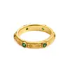 Explosiones en Vivo Anillo de Estirar Alambre Medio Antiguo Nuevo Anillo Dorado Chapado en Oro para Mujer Nicho Lujo Ligero Gama Alta Venta Caliente
