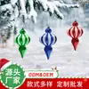Adornos navideños de plástico electrochapado personalizados, decoraciones de escena navideña, decoraciones para árboles de Navidad, colgantes, regalos de Navidad