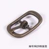 Diámetro interior 10 mm Hebilla japonesa cuadrada ovalada barril galvanizado blanco colgante niebla plata trefilado fábrica en stock hebilla zapatos de cuero cruz