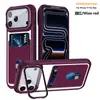 Adecuado para iPhone 18 Pro Max Funda de Teléfono con Soporte y Ranura para Tarjetas Apple 17 Piel Qiying Anticaídas Cubierta Protectora