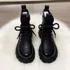 Botas Martin Estilo Británico Mujer 2026 Moda Otoño/Invierno Versátiles Calientes con Felpa Botas de Algodón Suela Gruesa Elevadoras Antideslizantes Botines
